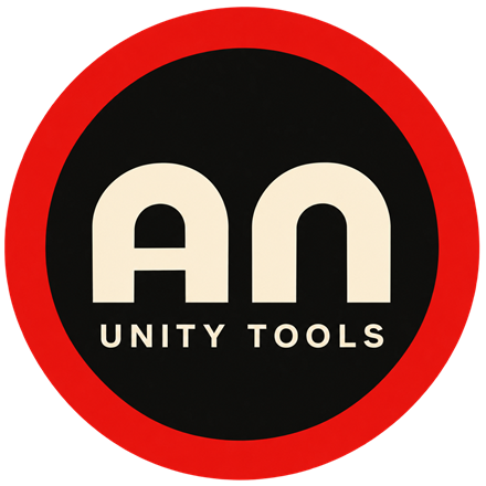 Andreas Nøhr Unity Tools logo: the letters AN in a red and black circle.
